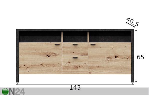 Подставка под ТВ In-Loft 44 размеры