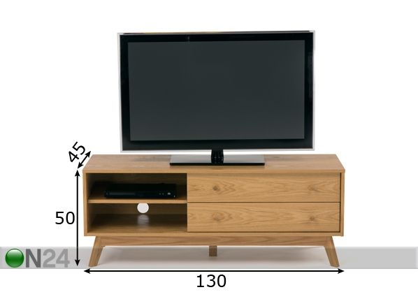 Подставка под ТВ Kensal TV Unit - Large Oak размеры