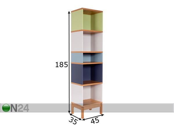 Полка AbbeyWood Narrow Bookcase размеры