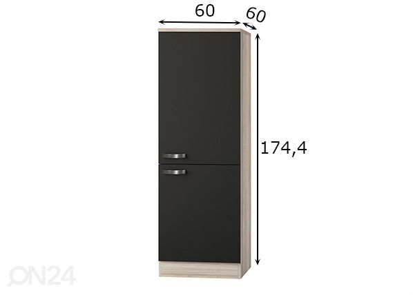 Полувысокий кухонный шкаф Faro 60 cm размеры
