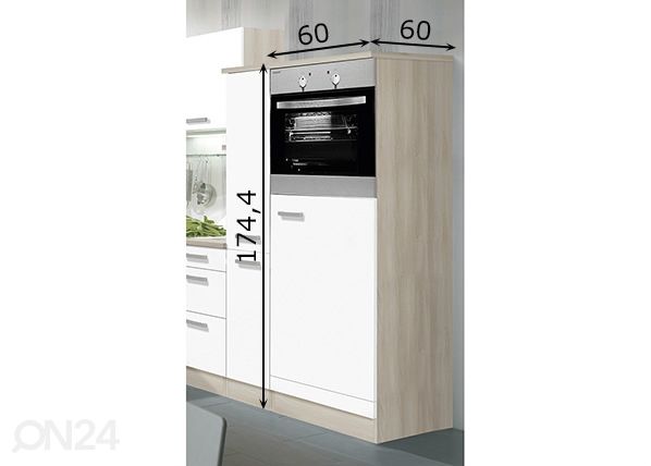 Полувысокий кухонный шкаф Genf 60 cm размеры