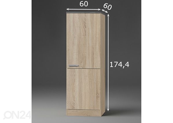 Полувысокий кухонный шкаф Neapel 60 cm размеры