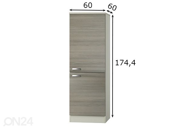 Полувысокий кухонный шкаф Vigo 60 cm размеры