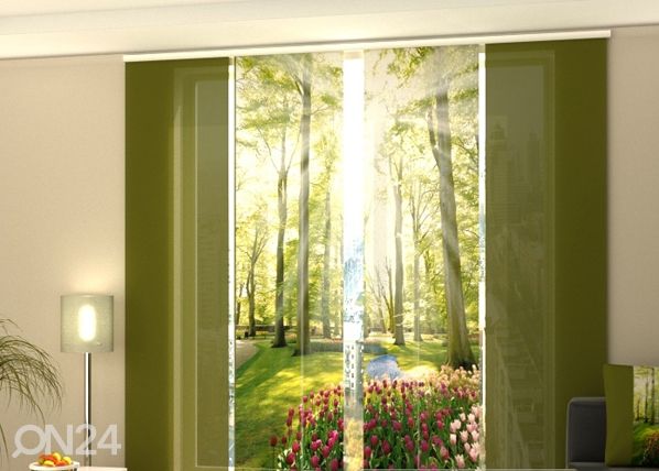 Полузатемняющая панельная штора Park Tulip 240x240 см