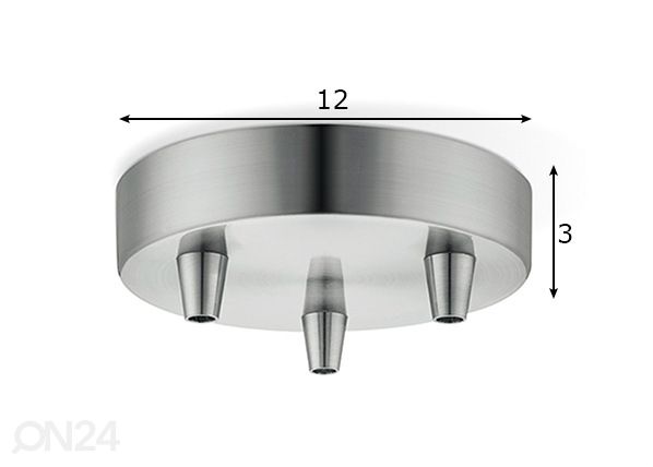 Потолочная розетка для светильника Metal размеры