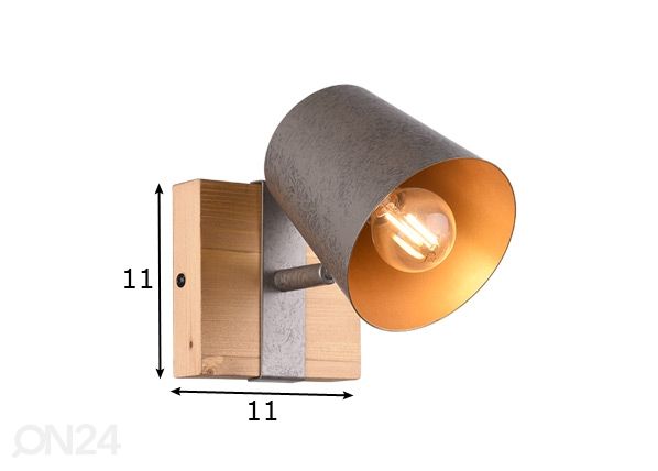 Потолочный/настенный светильник Bell размеры