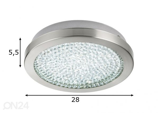 Потолочный светильник Arezzo 2 LED размеры