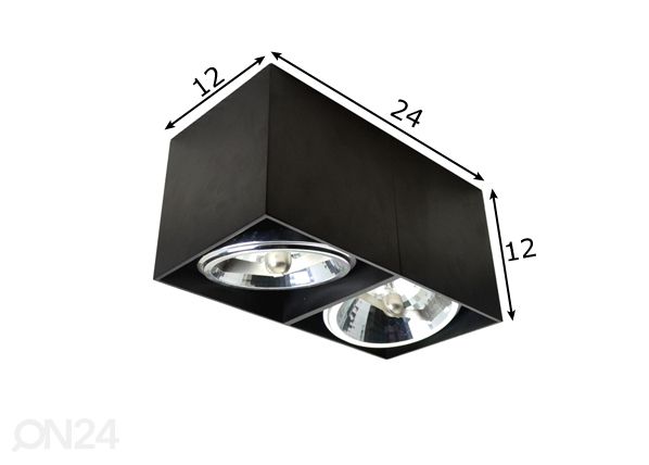 Потолочный светильник Box SL2 размеры