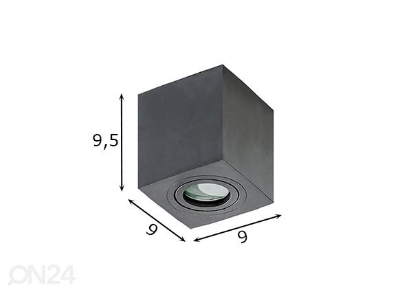 Потолочный светильник Brant square размеры
