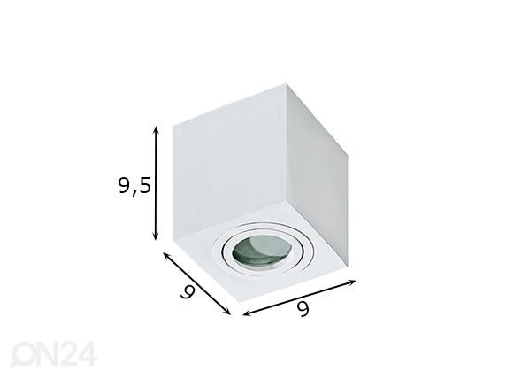 Потолочный светильник Brant square размеры