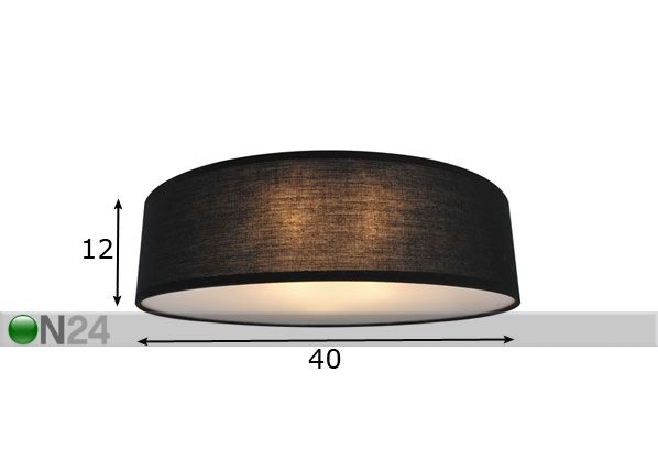 Потолочный светильник Clara Black размеры