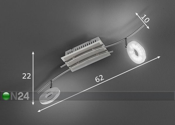 Потолочный светильник Dent LED размеры