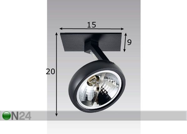 Потолочный светильник Gino DL1 размеры