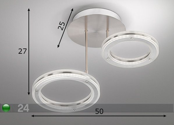 Потолочный светильник Kreis LED размеры