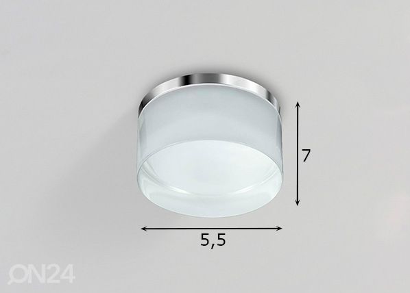 Потолочный светильник Linz (4000K) Ø5,5 cm размеры