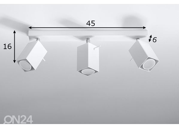 Потолочный светильник Merida, белый размеры
