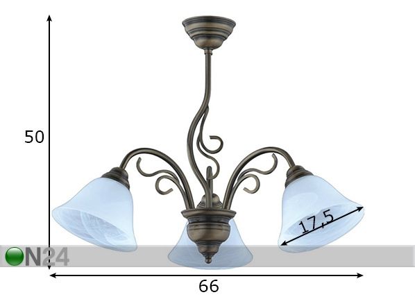 Потолочный светильник Patyna III размеры
