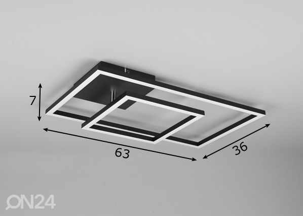 Потолочный светильник Rondo Switch размеры