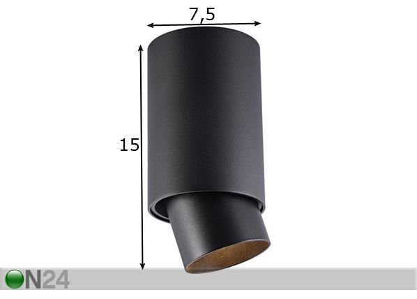 Потолочный светильник Scope Black размеры