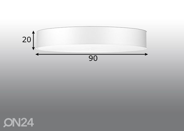 Потолочный светильник Skala 90 cm, белый размеры