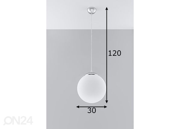 Потолочный светильник Ugo 30 cm, белый размеры