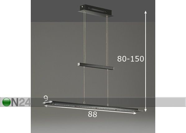 Потолочный LED светильник Tenso TW размеры