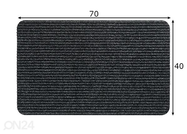 Придверный коврик Renox 40x70 см размеры