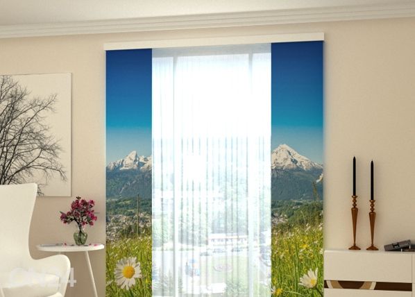 Просвечивающая панельная штора Alps and camomiles 80x240 см