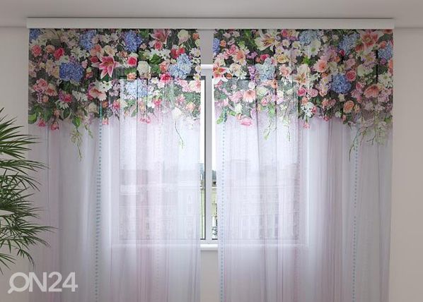 Просвечивающая штора Flower Lambrequins Fantasy 240x220 см