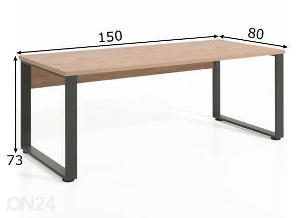 Рабочий стол Capo 150 cm размеры