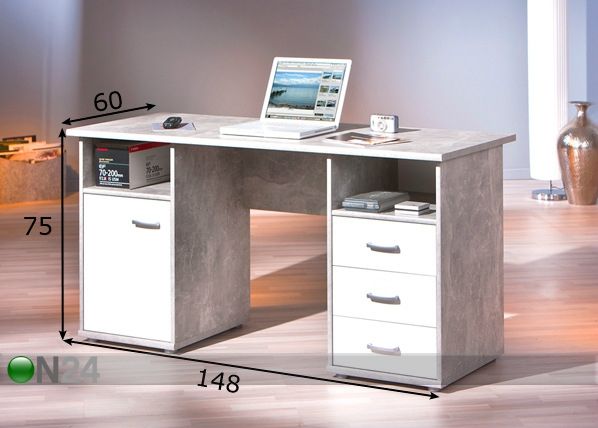 Рабочий стол Florus размеры
