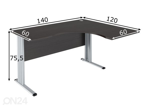 Рабочий стол Imago-M 140 cm размеры