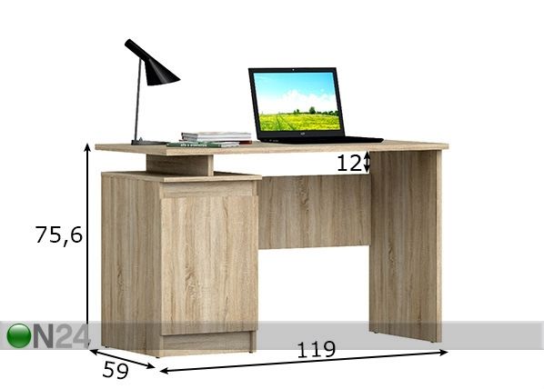 Рабочий стол Kito размеры