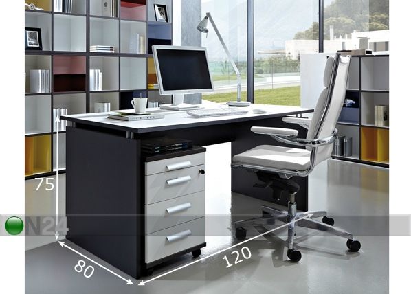 Рабочий стол Linea 80x120 см размеры