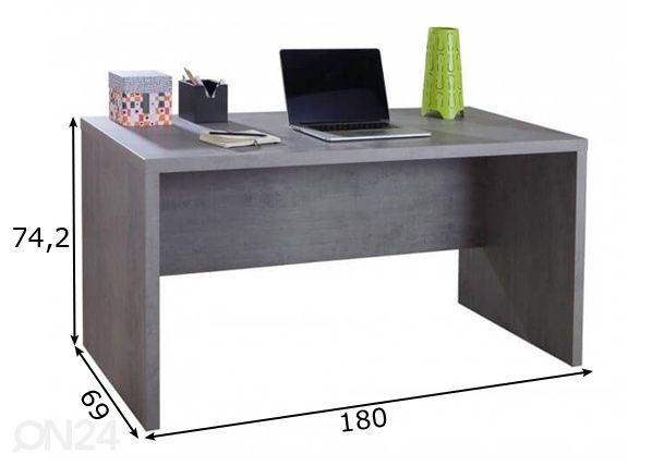 Рабочий стол Pratico 180 cm размеры