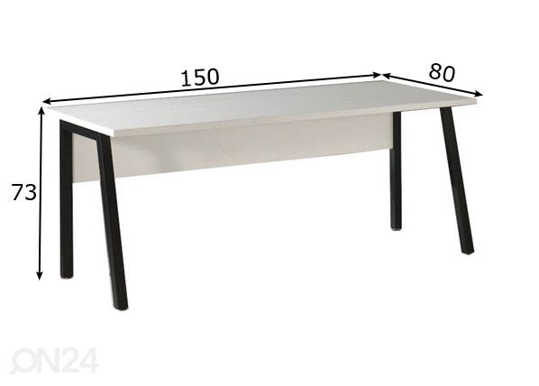 Рабочий стол Pronto 150 cm размеры