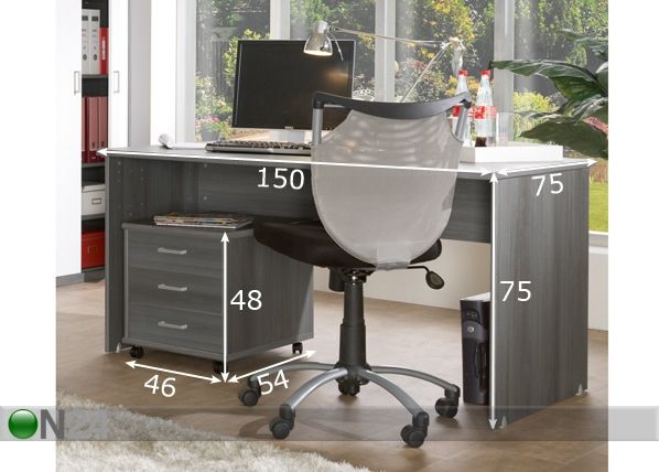 Рабочий стол Soft Plus размеры