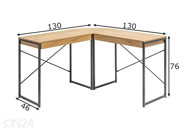 Рабочий стол Studio размеры