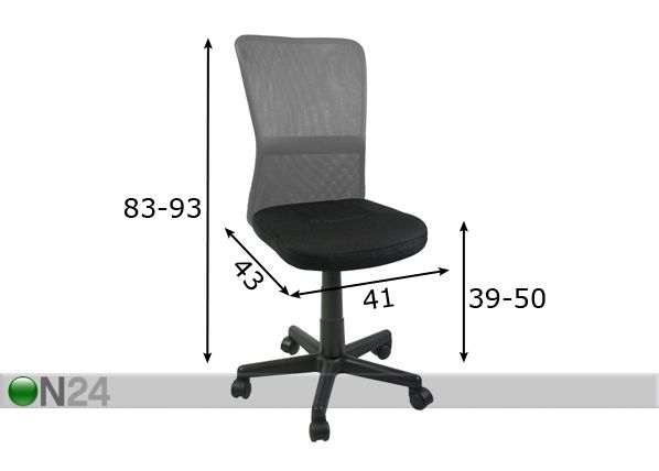 Рабочий стул Belice размеры