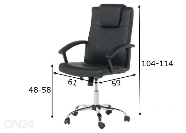 Рабочий стул Carmen 6076 -2 размеры