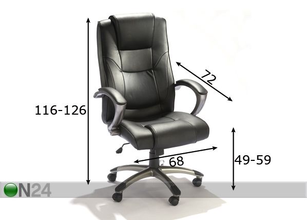 Рабочий стул Ceto размеры