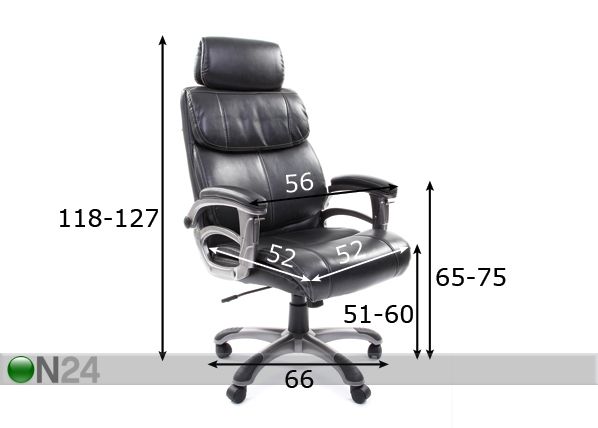 Рабочий стул Chairman 433 размеры