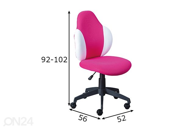 Рабочий стул Jessi размеры