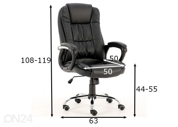 Рабочий стул Ohio размеры
