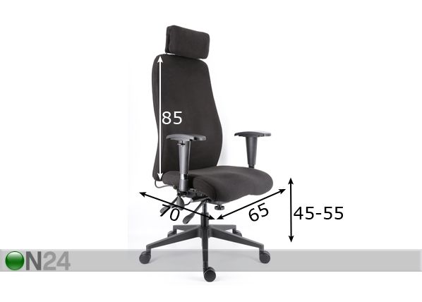 Рабочий стул Saul размеры