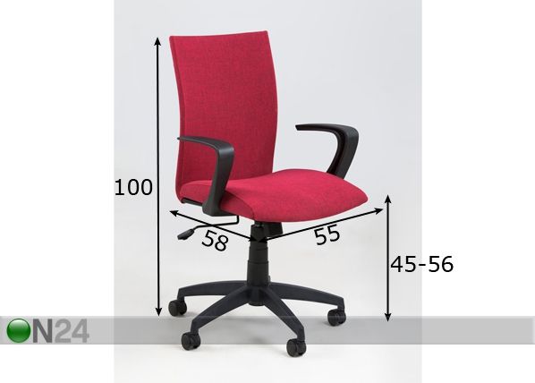 Рабочий стул Space размеры