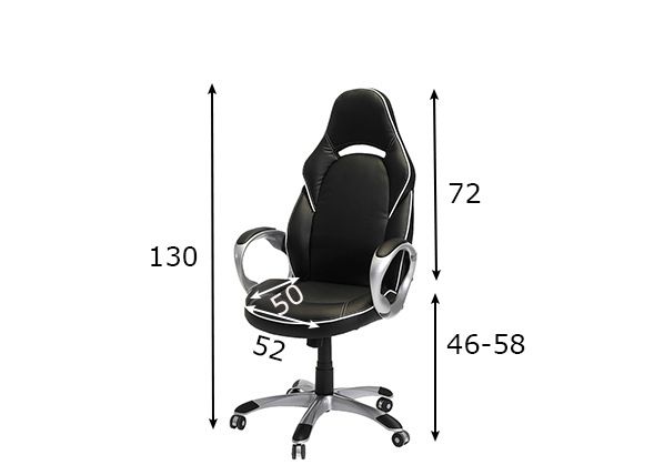 Рабочий стул Speedy 1 размеры