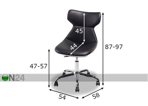 Рабочий стул Vicky размеры