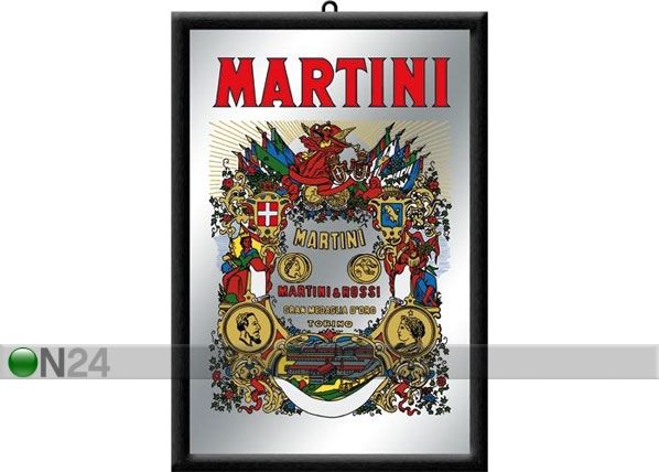 Рекламное зеркало в ретро-стиле Martini