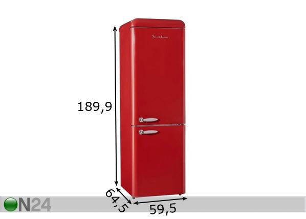 Ретро-холодильник Schaub Lorenz SL300FR-CB размеры